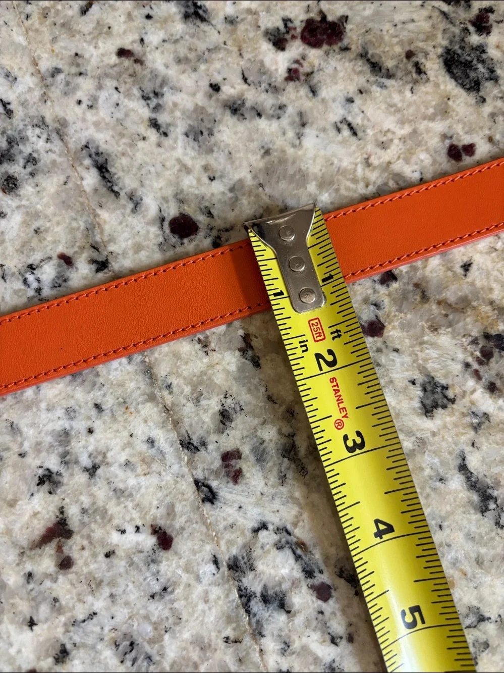 Talbots Color-Block Orange Brown Black Silver Belt